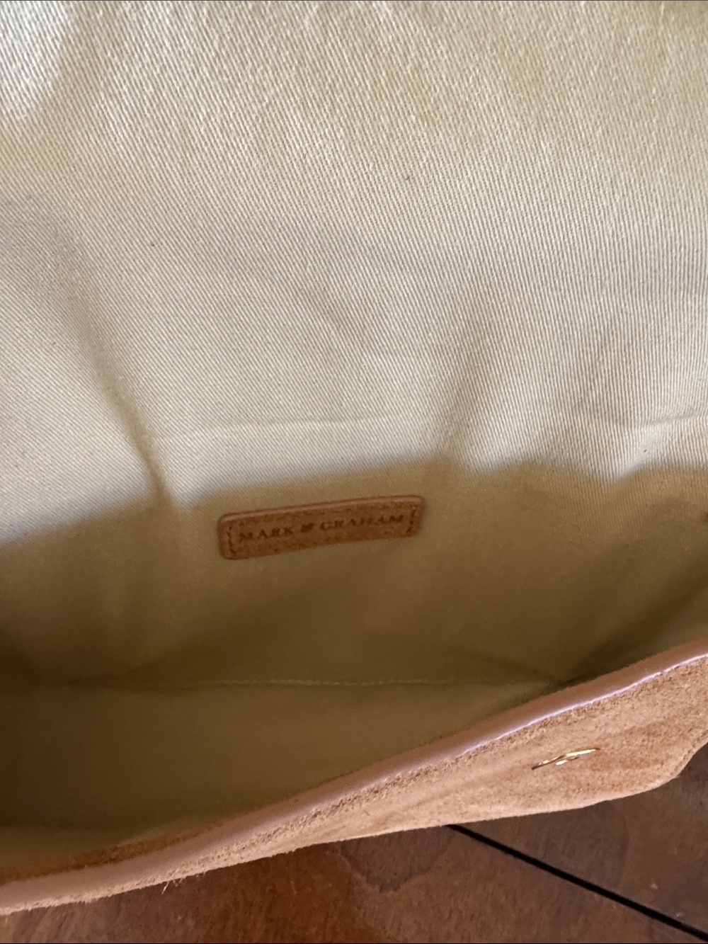 Mark & Graham Sloane Suede and Shearling Shoulder Bag - New! - Picture 6 of 7